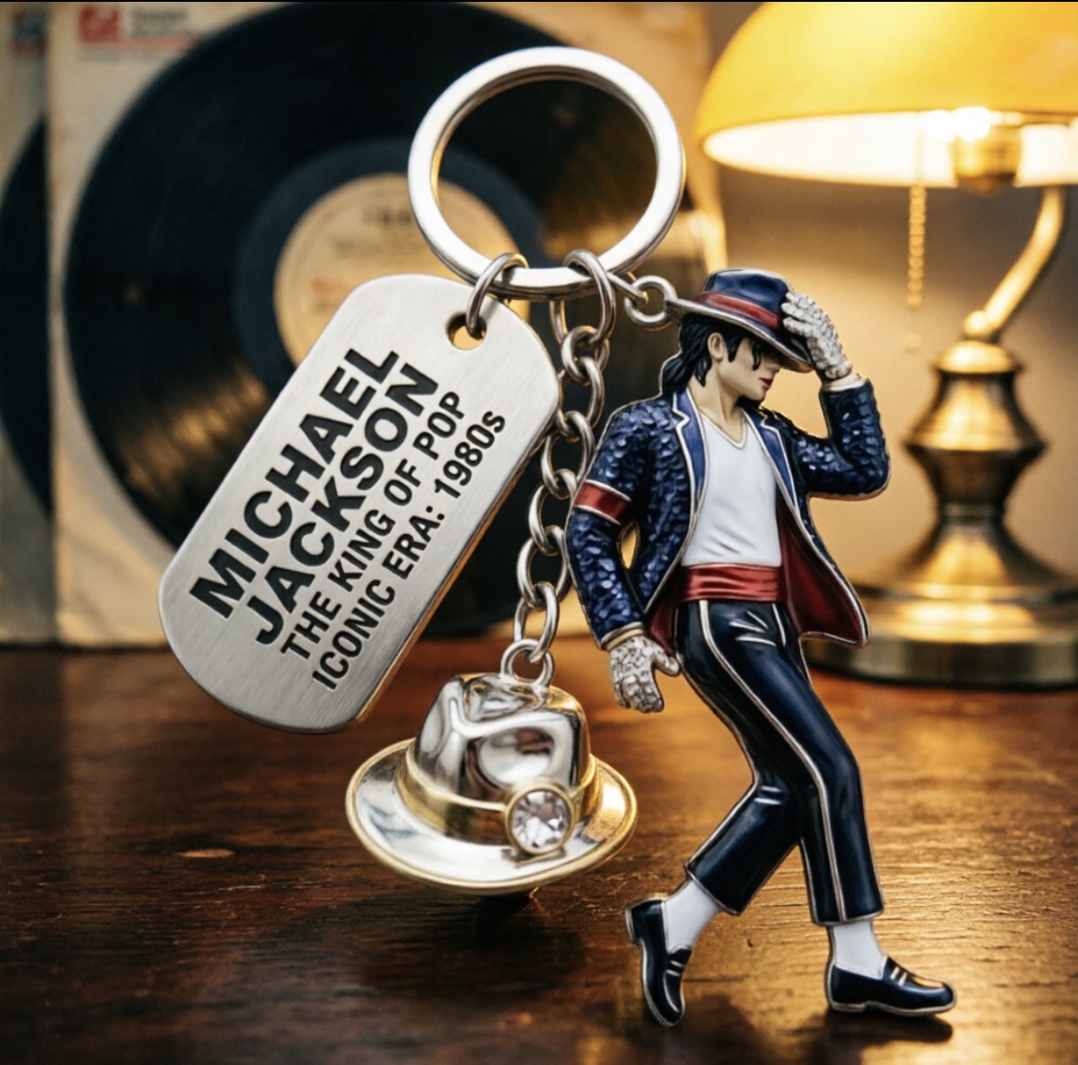 Rings - Kreatives Geburtstagsgeschenk für Michael-Fans: Jackson Schlüsselanhänger,