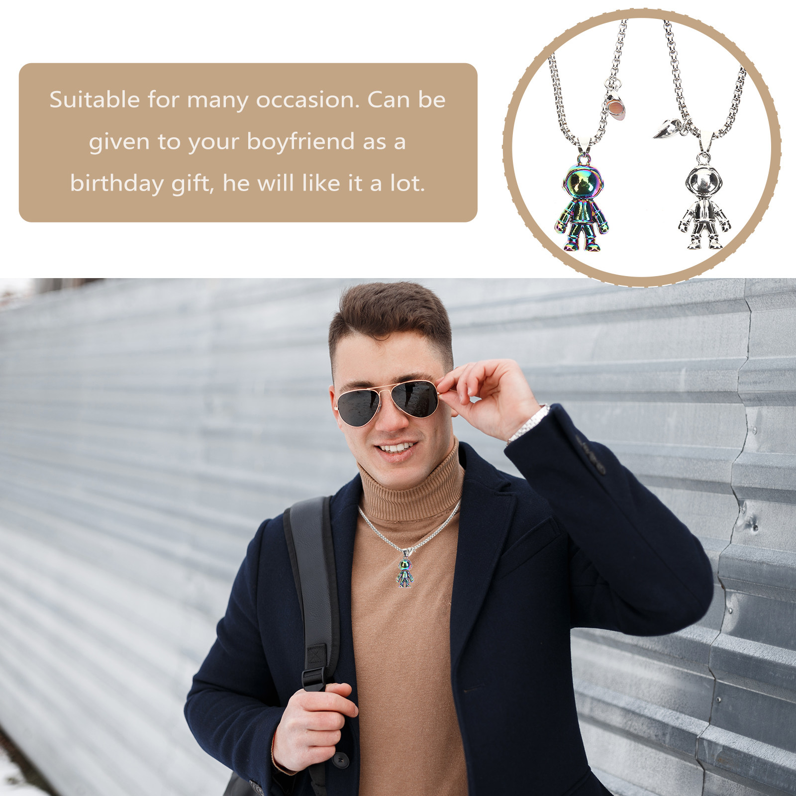 1 Paar passende Halsketten für – Magnetic Couple Matching Necklaces Bewertung und Preis