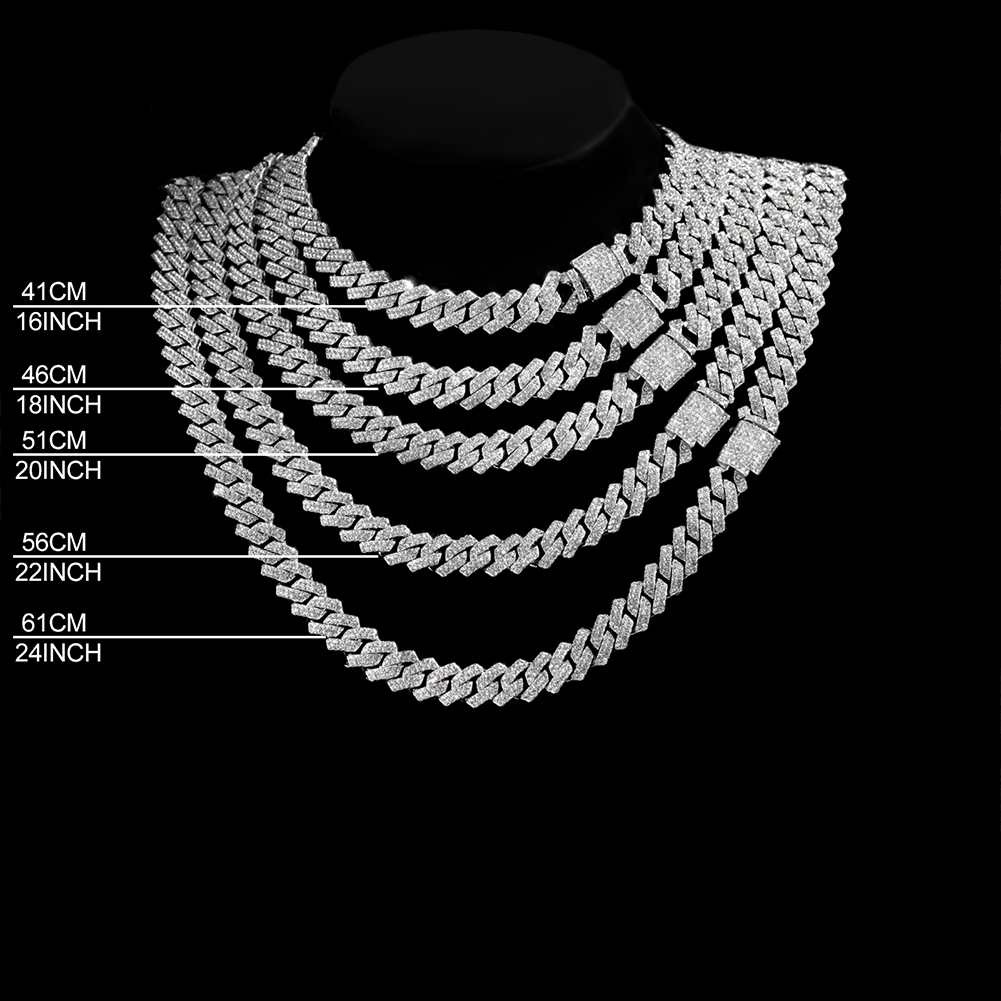14 mm Iced Out Prong Cuban Lin – Cuban Link Chain 12Mm Bewertung und Preis