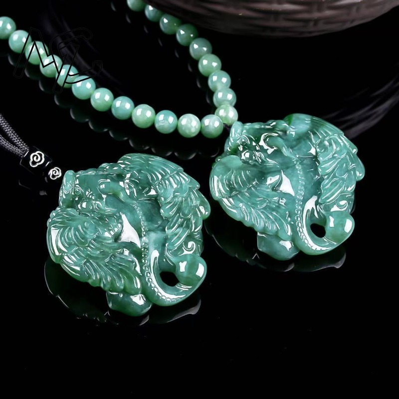 Natürlicher Echter Smaragd Bla – Necklaces Bewertung und Preis