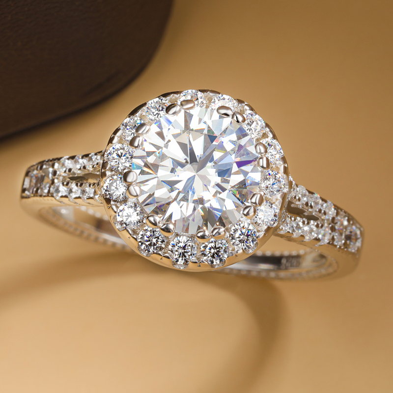 Echte 2 Karat Moissanit-Ringe  – Moissanite Engagement Ring 1 Carat Bewertung und Preis