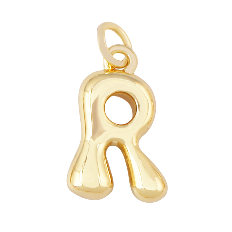 3er-Set Niedliche Messing-Anhä – Initial Letter Necklace 18K Gold Bewertung und Preis