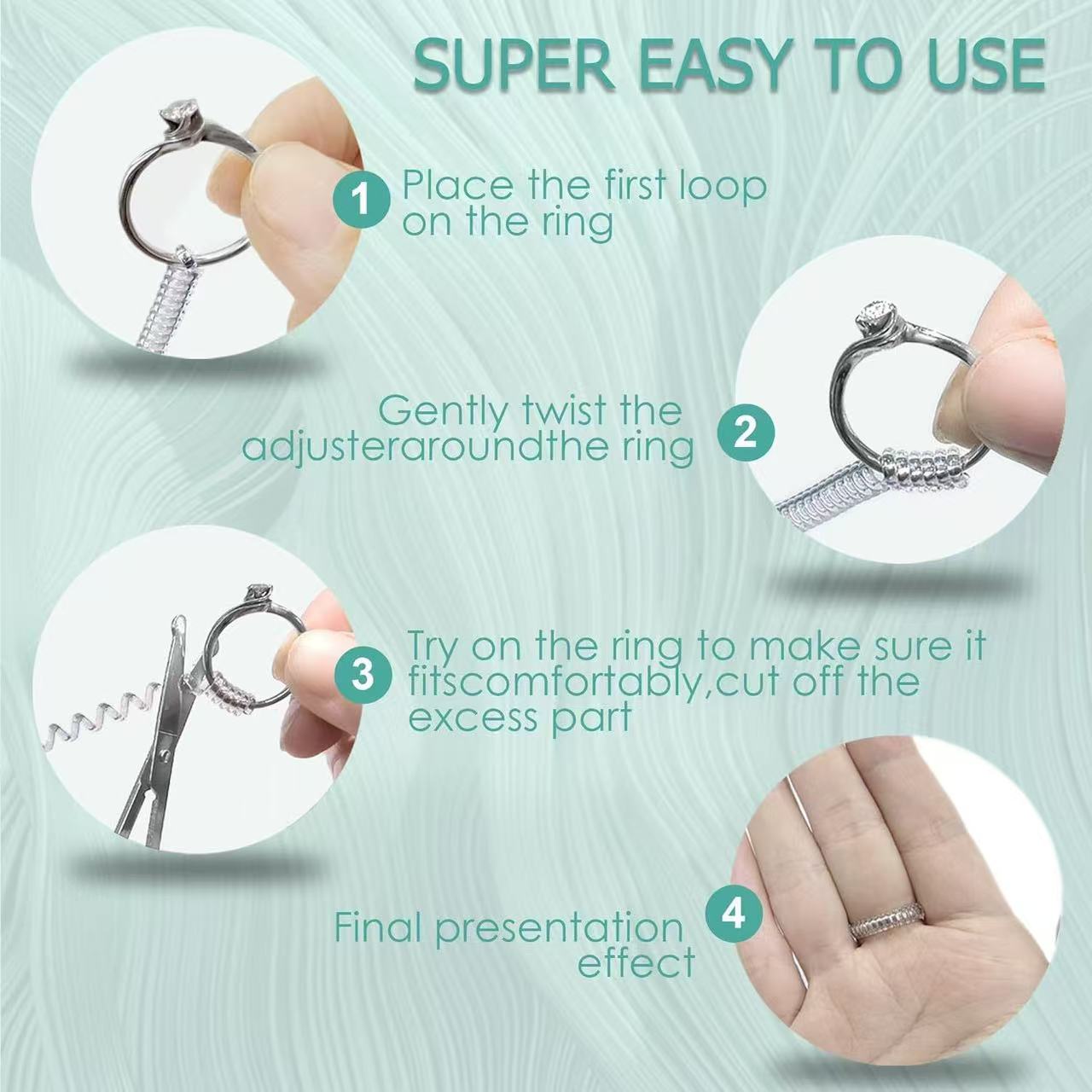 6 Stück/Set Transparente Spira – Rings Bewertung und Preis