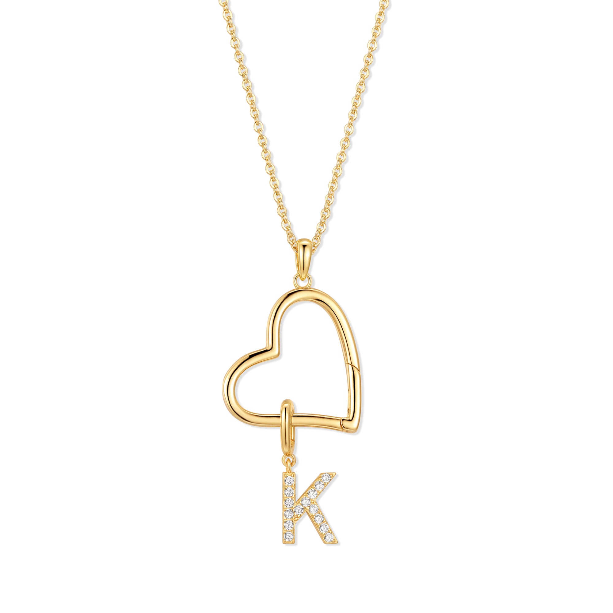 Personalisierte Halskette mit  – Initial Letter Necklace 18K Gold Bewertung und Preis