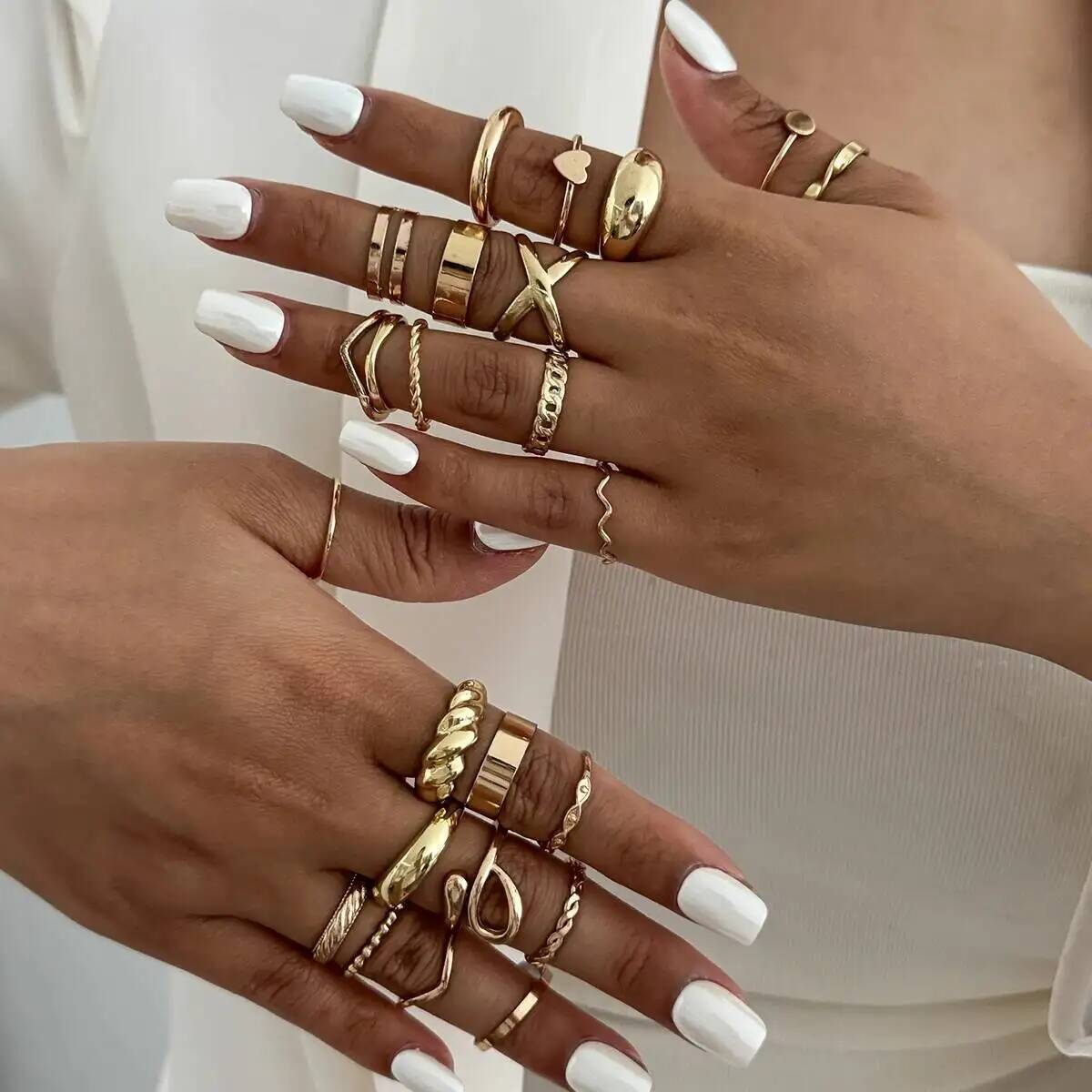 KunJoe 24 Teile/satz Trendy Un – Vintage Punk Knuckle Rings Set Bewertung und Preis
