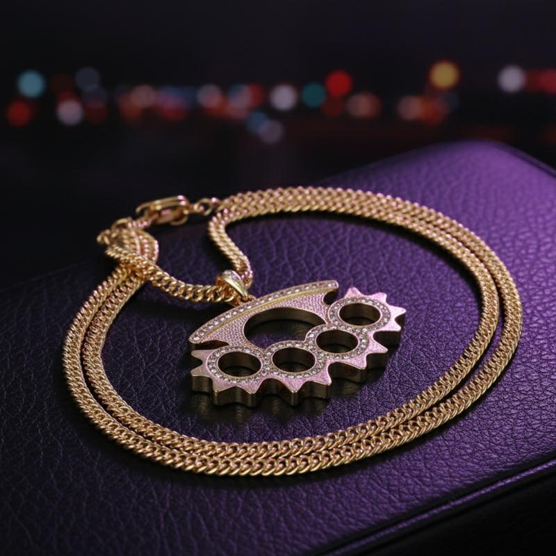 Y2K Punk Edelstahl-Anhänger-Ha – Layered Pendant Necklace Aesthetic Bewertung und Preis
