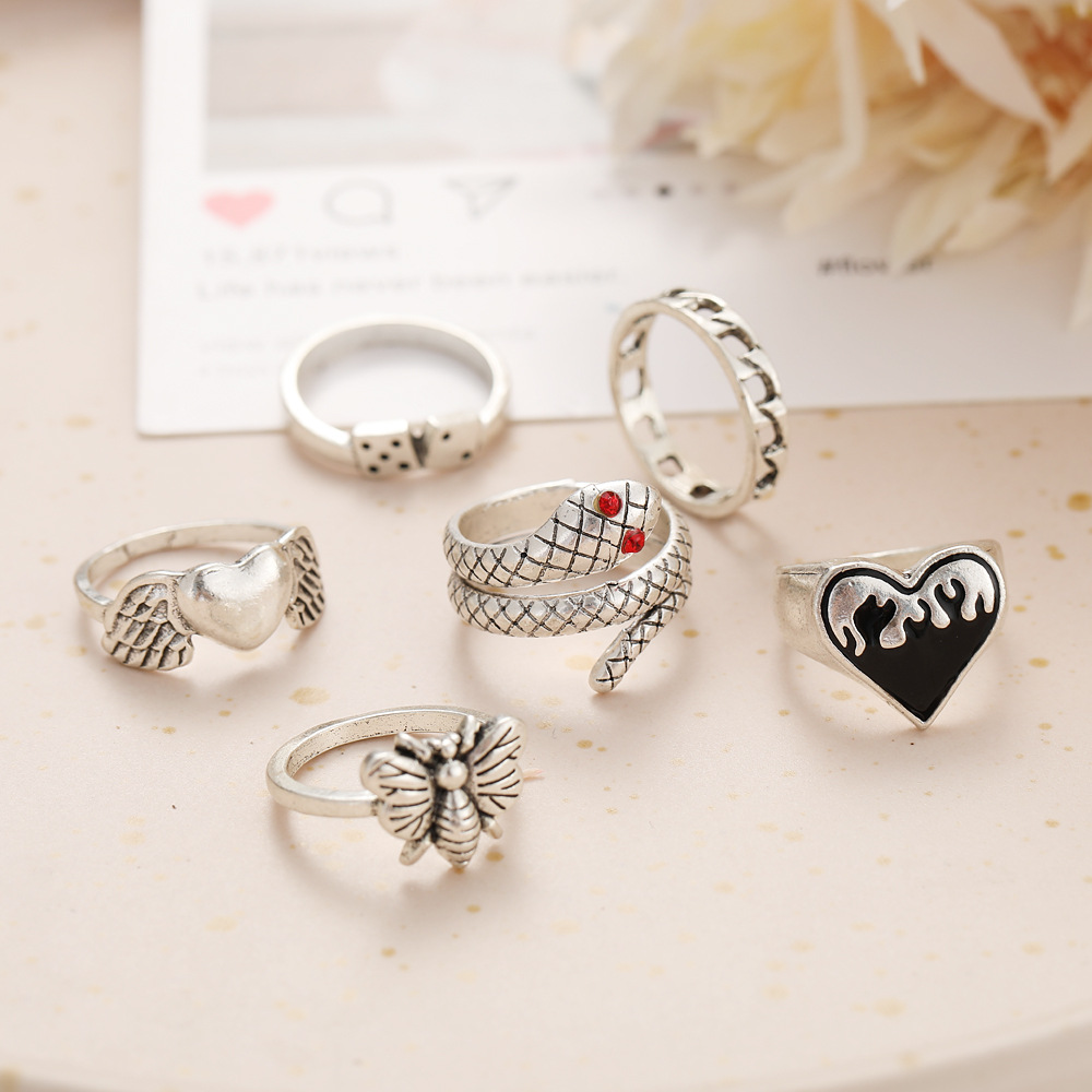 6-teiliges Vintage Punk Schlan – Vintage Punk Knuckle Rings Set Bewertung und Preis