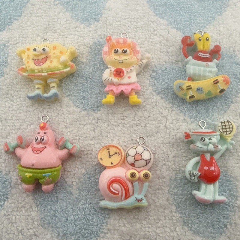 10 Stück Cartoon-Harzanhänger, – Earrings Bewertung und Preis