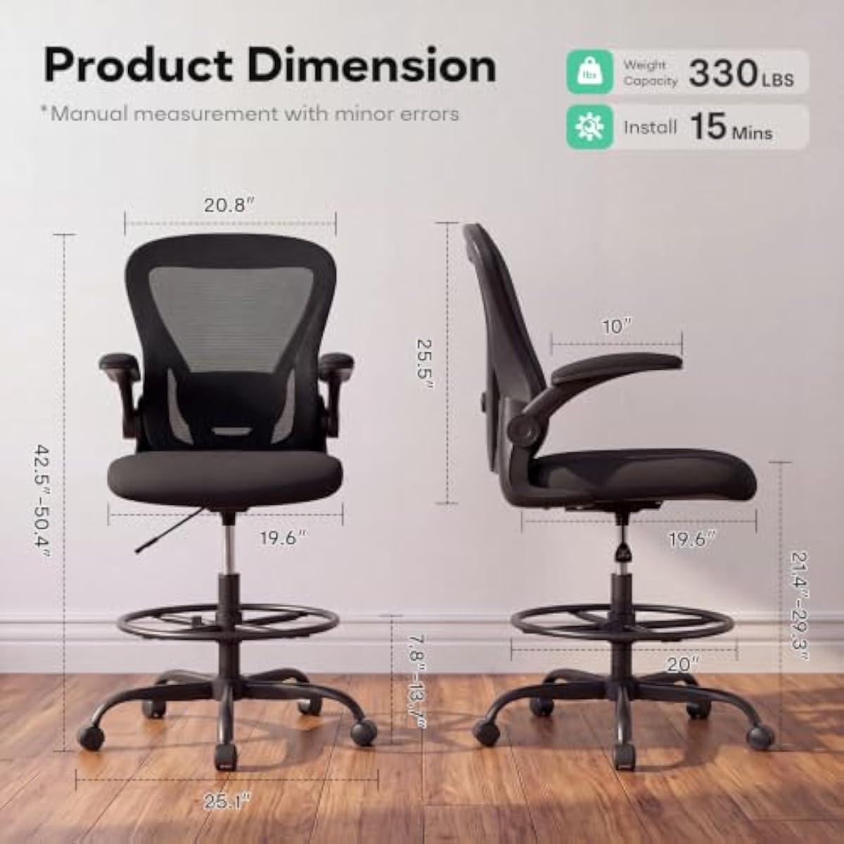 Ergonomischer hoher Zeichensit – Rings Bewertung und Preis