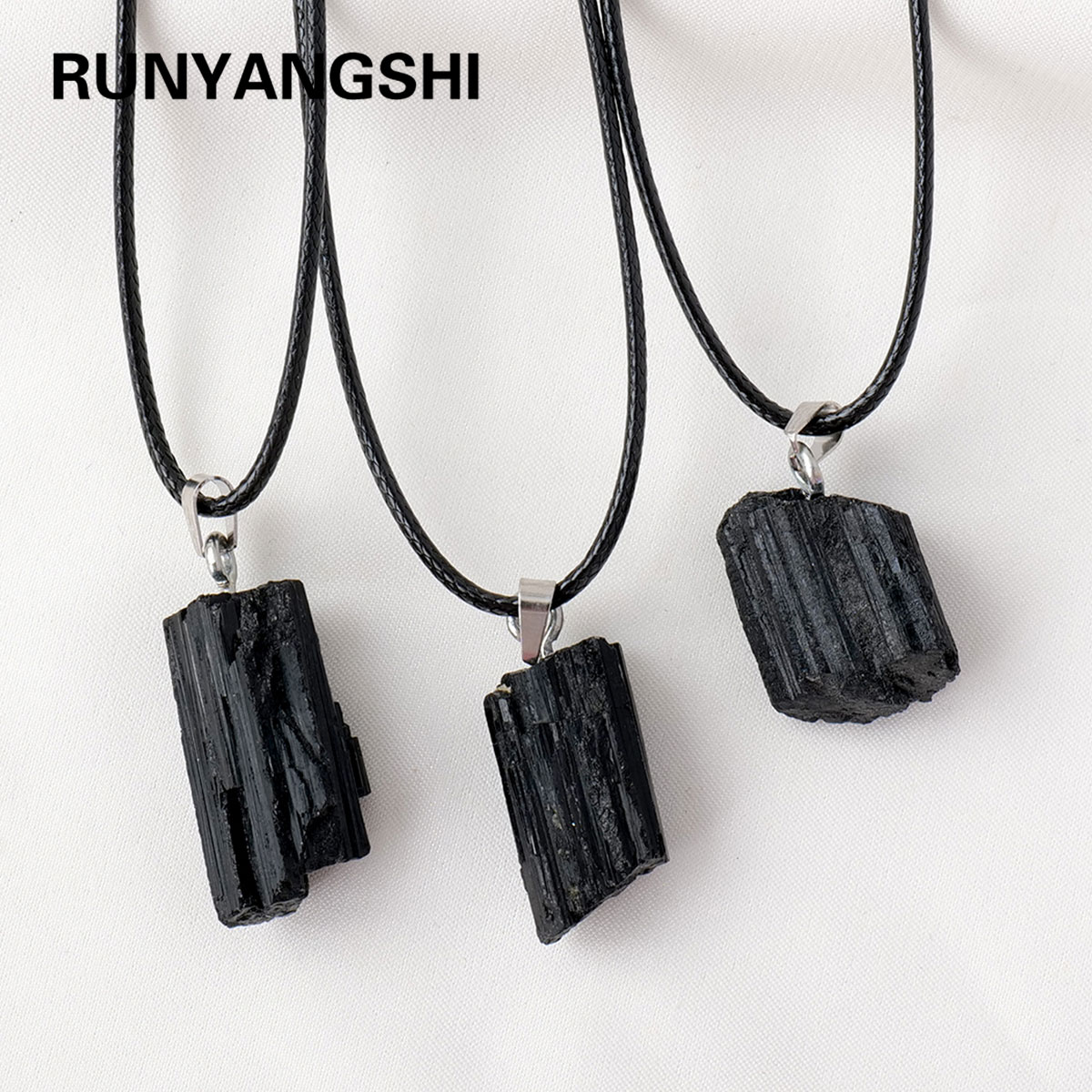 1PC Natürliche Kristall Schwar – Crystal Pendant Necklace Natural Stone Bewertung und Preis