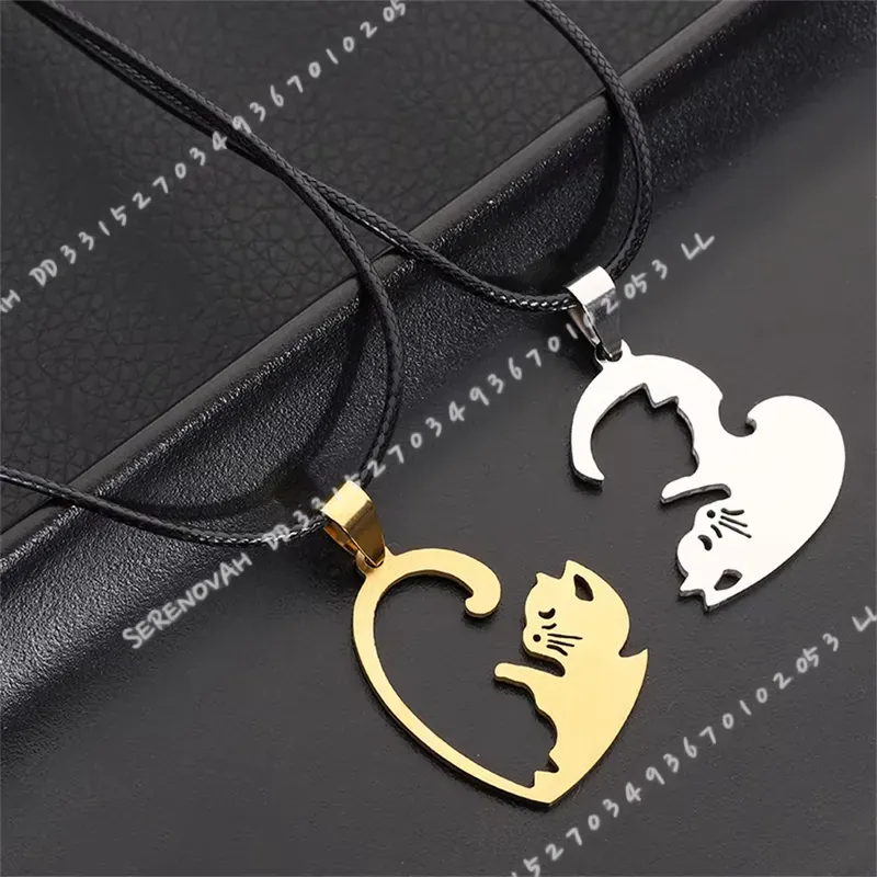 1 Paar Kreative Niedliche Edel – Magnetic Couple Matching Necklaces Bewertung und Preis