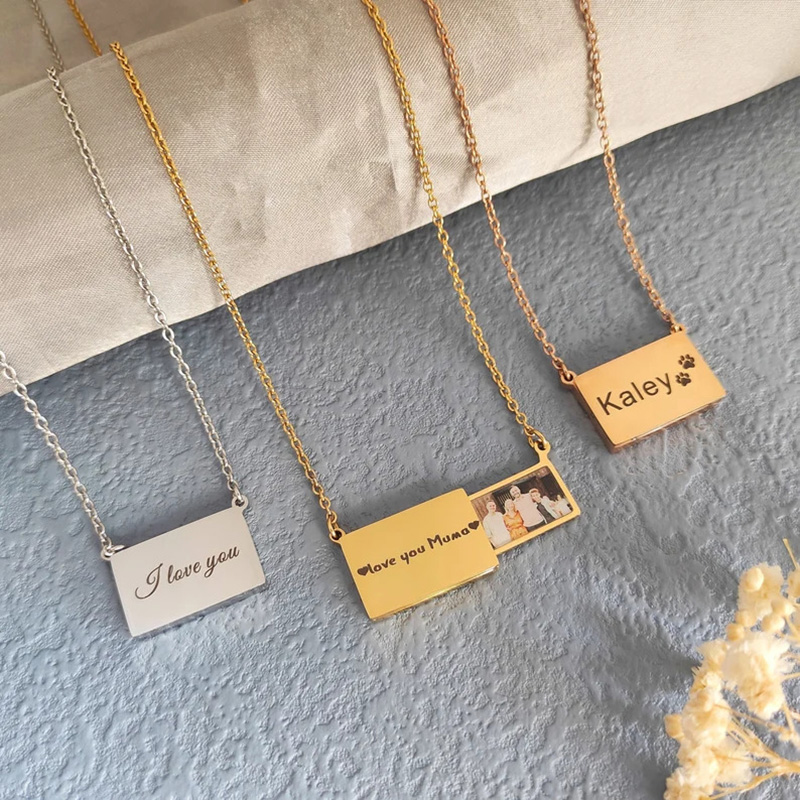 Personalisierte Edelstahl-Foto – Heart Locket Necklace Photo Bewertung und Preis