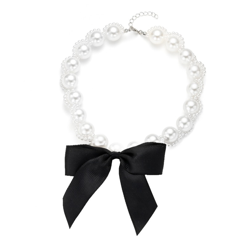 Halskette mit Kunstperlenband  – Pearl Choker Necklace Vintage Bewertung und Preis