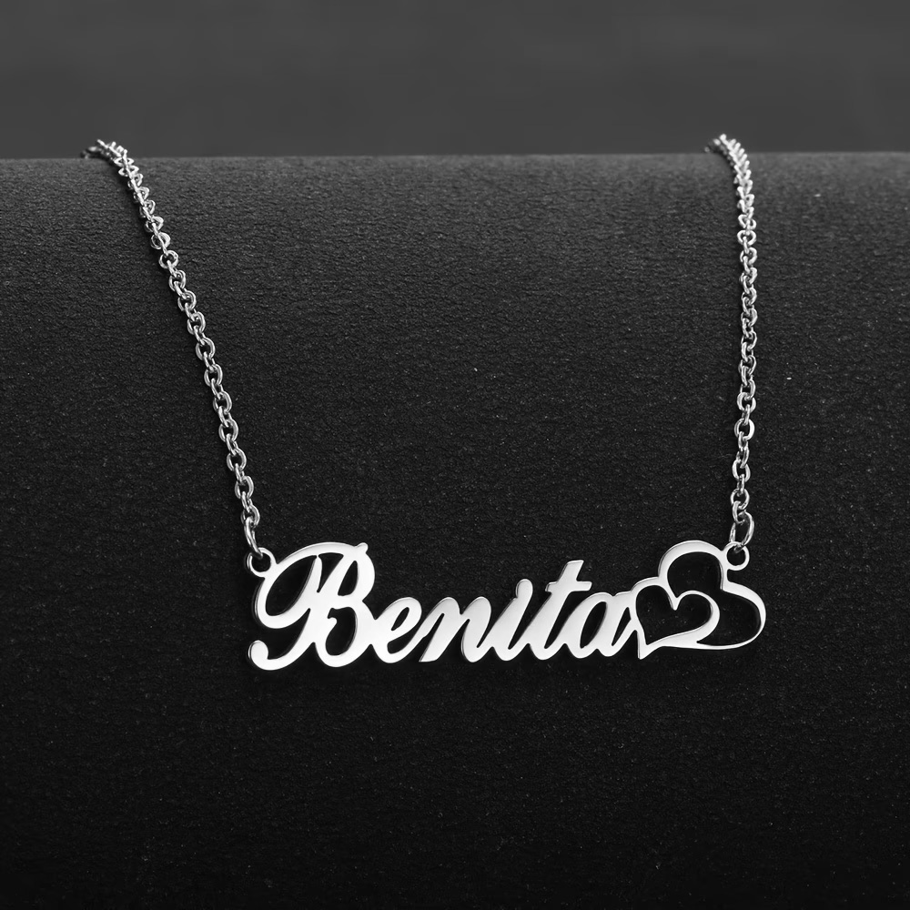 Personalisierte Doppelherz-Hal – Custom Name Necklace Stainless Steel Bewertung und Preis