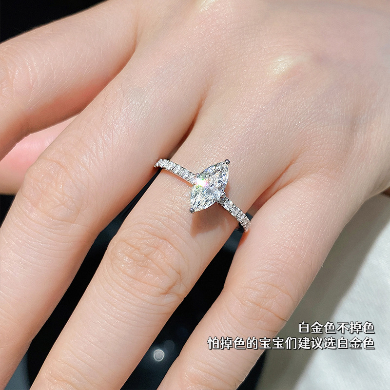 Luxus echte 1 Karat d Farbe Ma – Moissanite Engagement Ring 1 Carat Bewertung und Preis