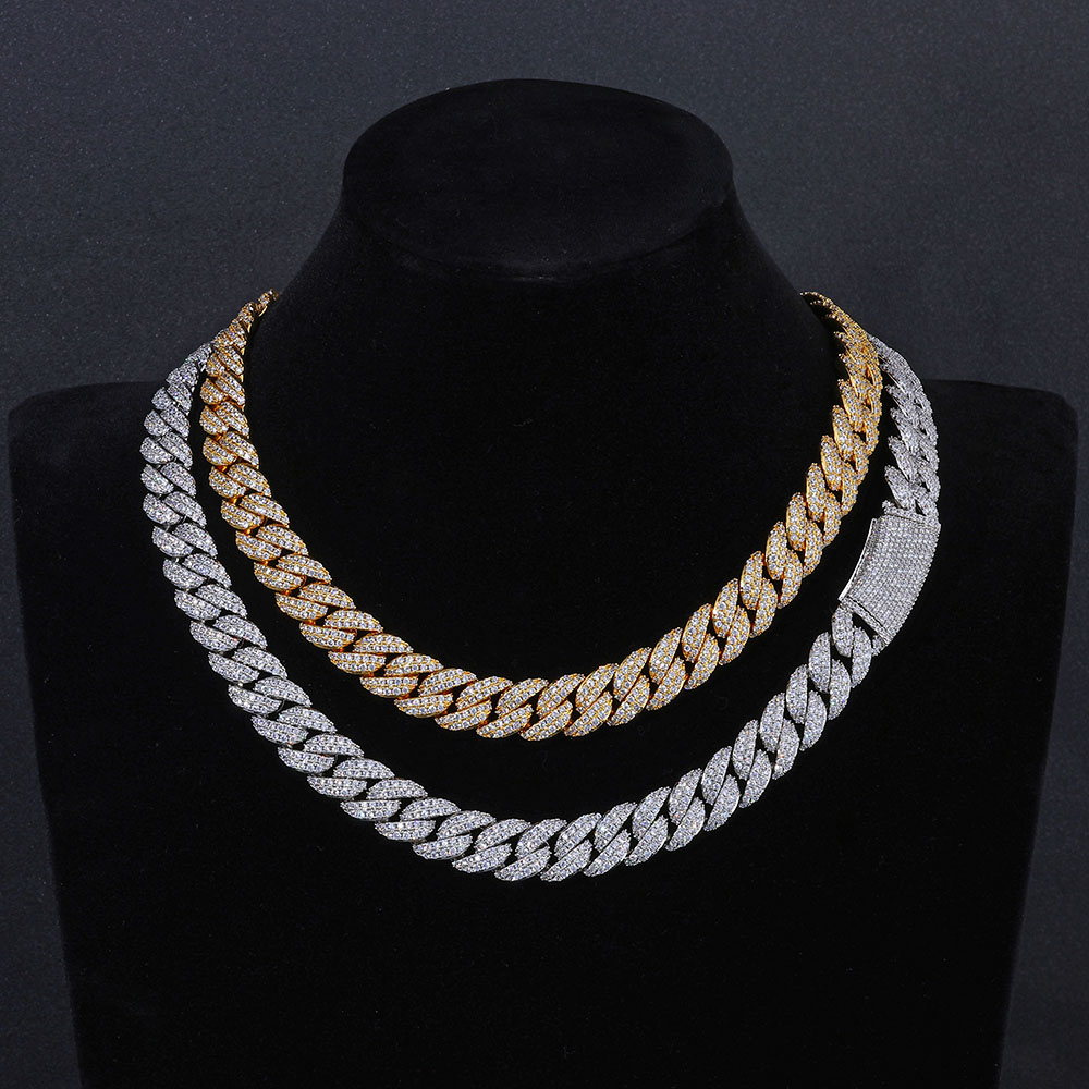 ESKEEM Neue Stil 13MM Iced Out – Cuban Link Chain 12Mm Bewertung und Preis