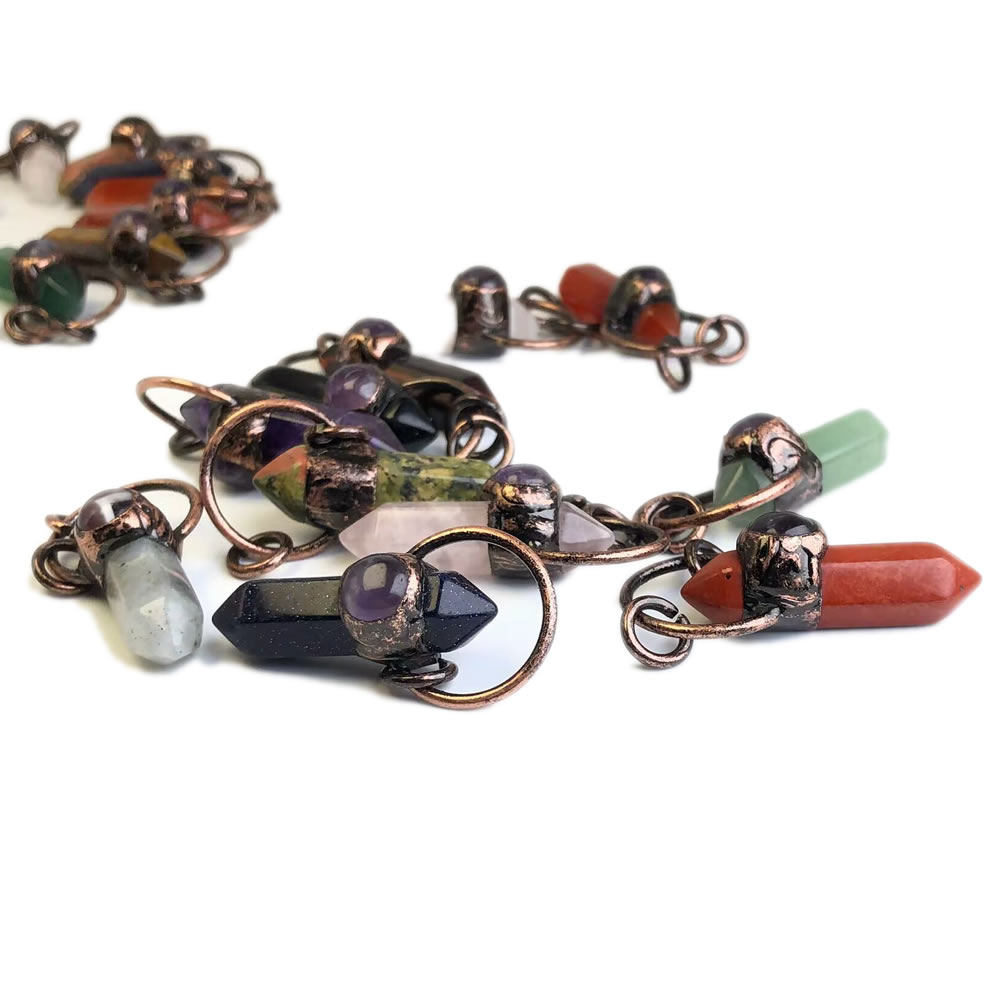 Naturstein-Kristallquarz-Anhän – Crystal Pendant Necklace Natural Stone Bewertung und Preis