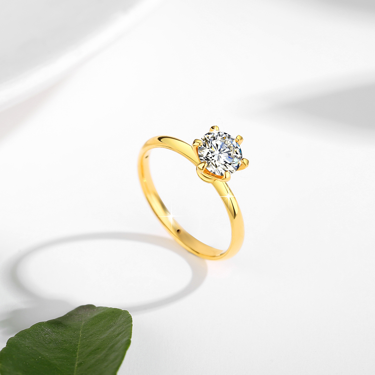 Echtes Gold 18 Karat Moissanit – Moissanite Engagement Ring 1 Carat Bewertung und Preis
