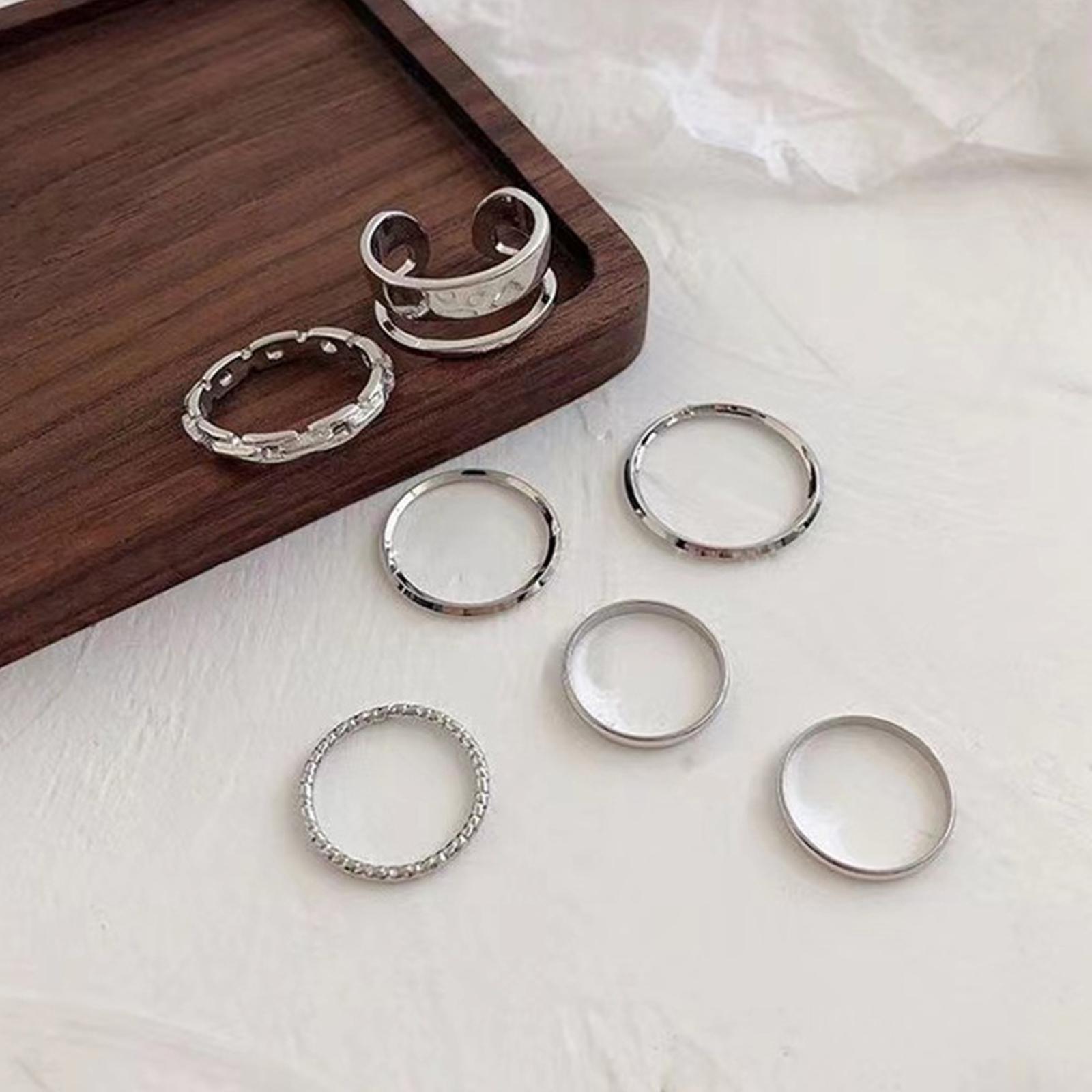 Damen Hip-Hop-Ring-Set Vintage – Vintage Punk Knuckle Rings Set Bewertung und Preis